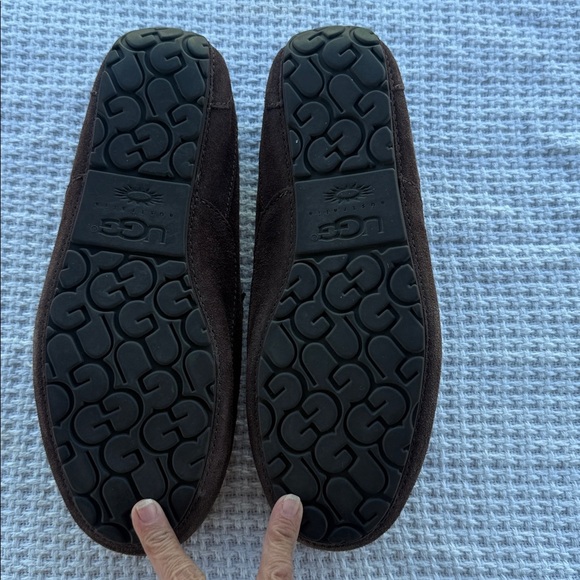 UGG Men\'s suede Dark Brown Suede Slip-Ons size 12 main image 6